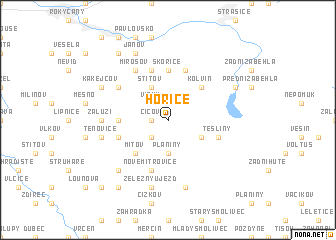 map of Hořice