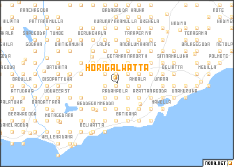 map of Horigalwatta