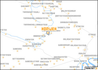 map of Ḩorījeh