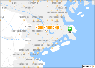 map of Horikawachō