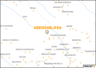 map of Horīn Khalīfeh