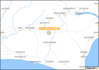 map of Horinouchi