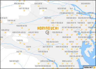 map of Horinouchi