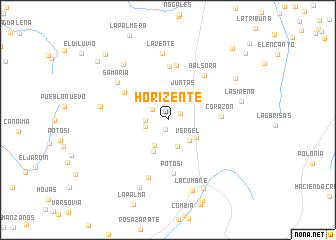 map of Horizente