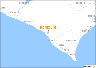 map of Horizumi