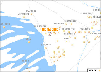 map of Ḩorjond