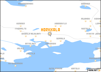 map of Horkkala