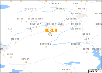 map of Horla