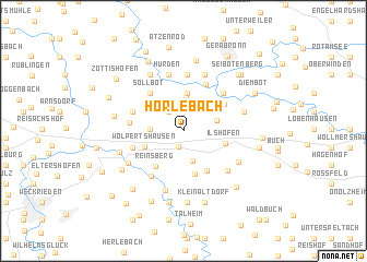 map of Hörlebach