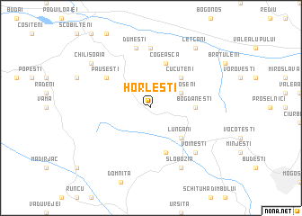 map of Horleşti