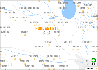 map of Horleşti