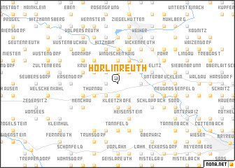 map of Hörlinreuth