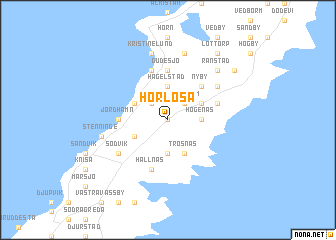 map of Hörlösa