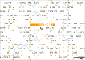 map of Hörmanshofen