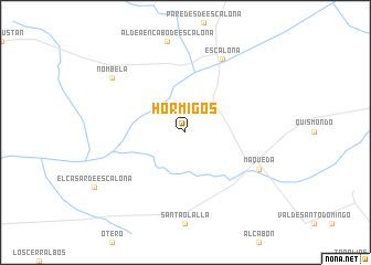 map of Hormigos