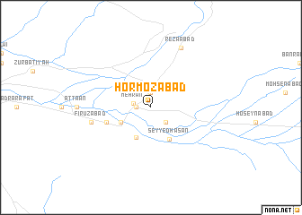 map of Hormozābād