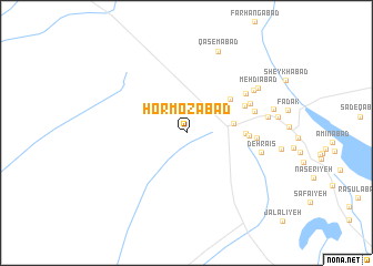 map of Hormozābād