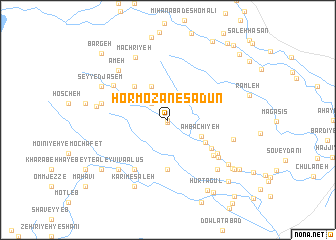 map of Hormozān-e Sa‘dūn