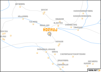 map of Hormūj