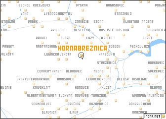 map of Horná Breznica