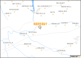 map of Hornady