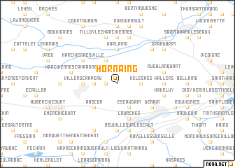 map of Hornaing