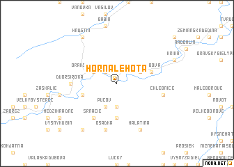 map of Horná Lehota