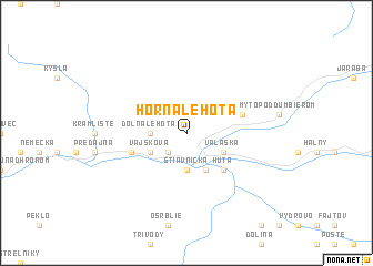 map of Horná Lehota