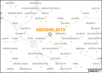 map of Horná Malanta