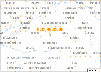 map of Horná Poruba