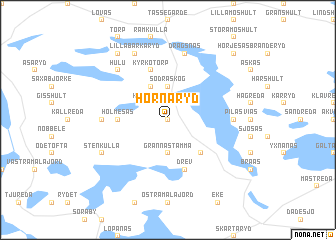 map of Hornaryd