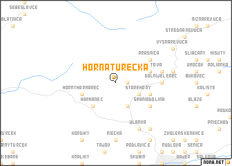 map of Horná Turecká