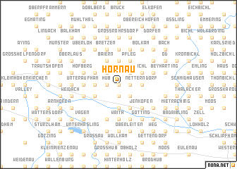 map of Hornau