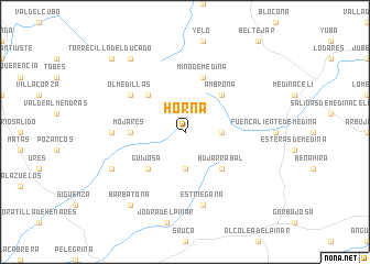 map of Horna