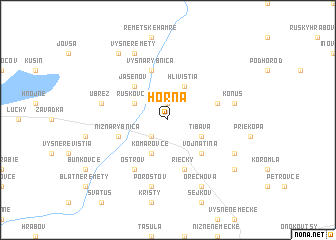 map of Horňa