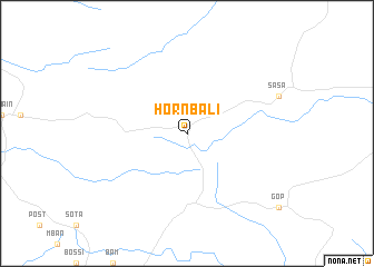 map of Hornbali