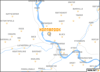 map of Hornbrook