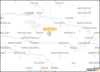 map of Hornby