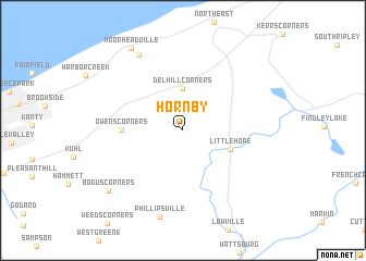 map of Hornby
