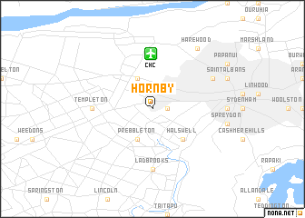 map of Hornby