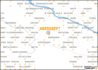 map of Horndorf