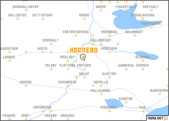 map of Hörnebo