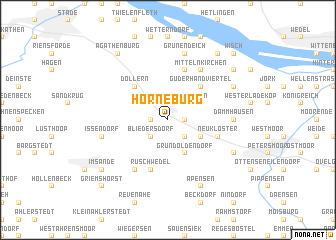 map of Horneburg