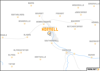 map of Hornell