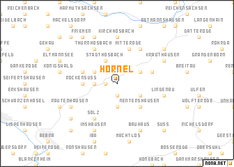 map of Hornel