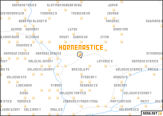 map of Horné Naštice