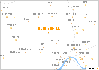 map of Horner Hill