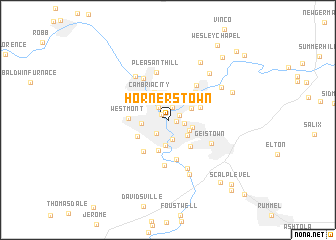 map of Hornerstown