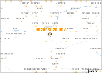 map of Horné Suroviny