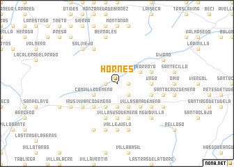 map of Hornes